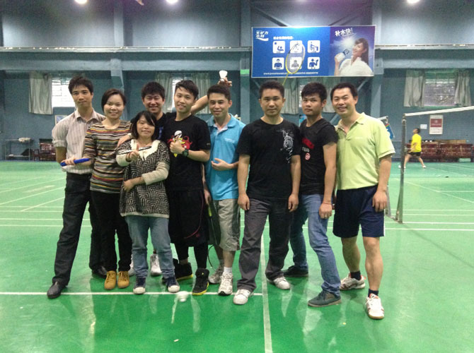 快樂的工作，健康的生活——同事羽毛球運(yùn)動(dòng)直擊